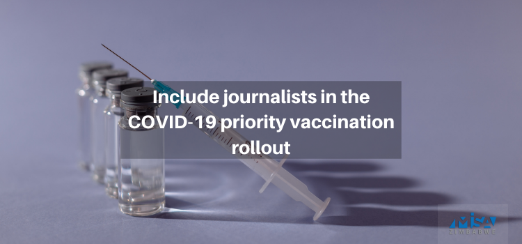 Include journalists in the COVID-19 priority vaccination rollout