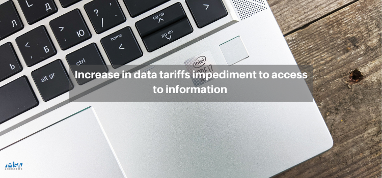Increase in data tariffs impediment to access to information