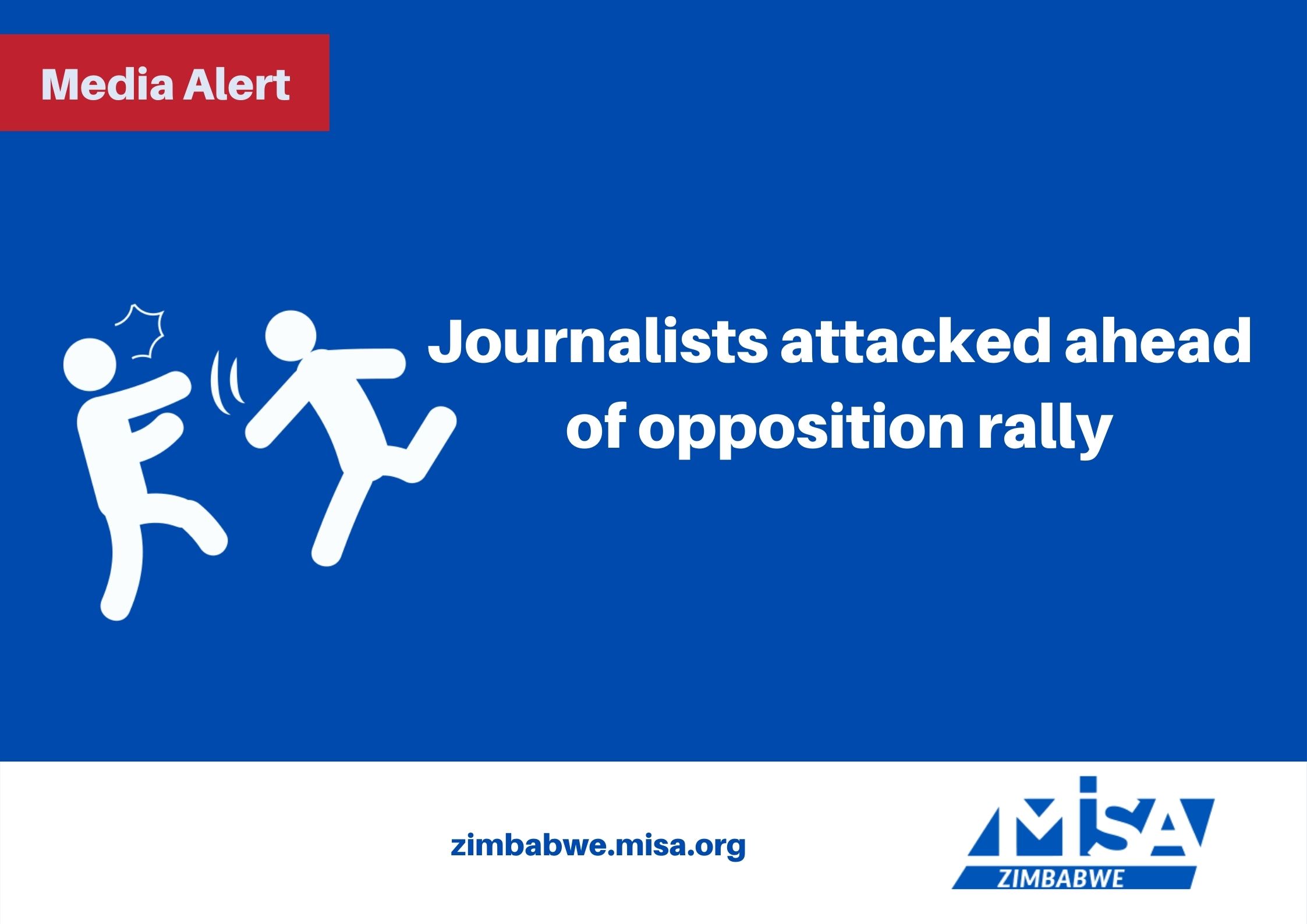 Journalists attacked ahead of opposition rally