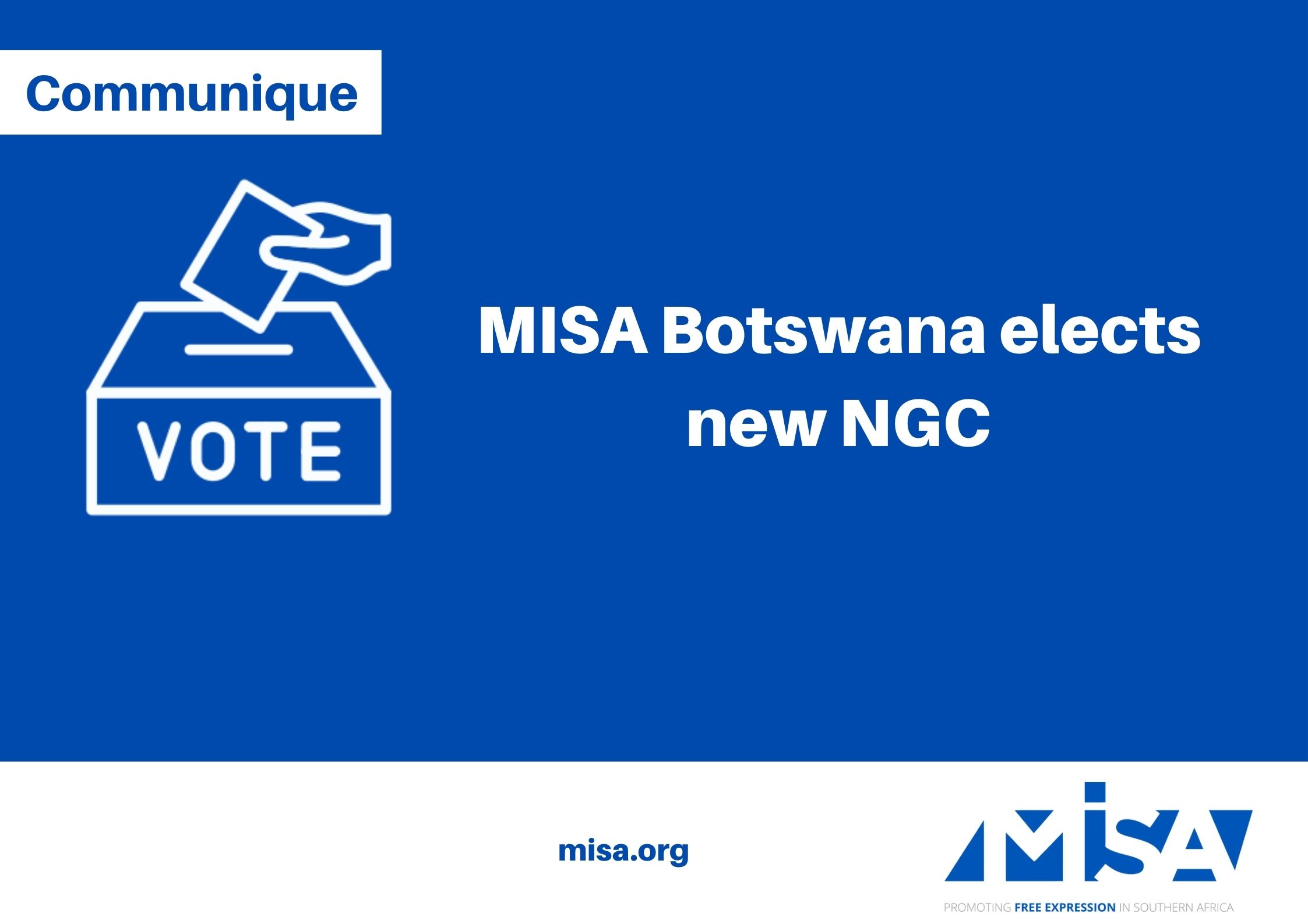 MISA Botswana elects new NGC