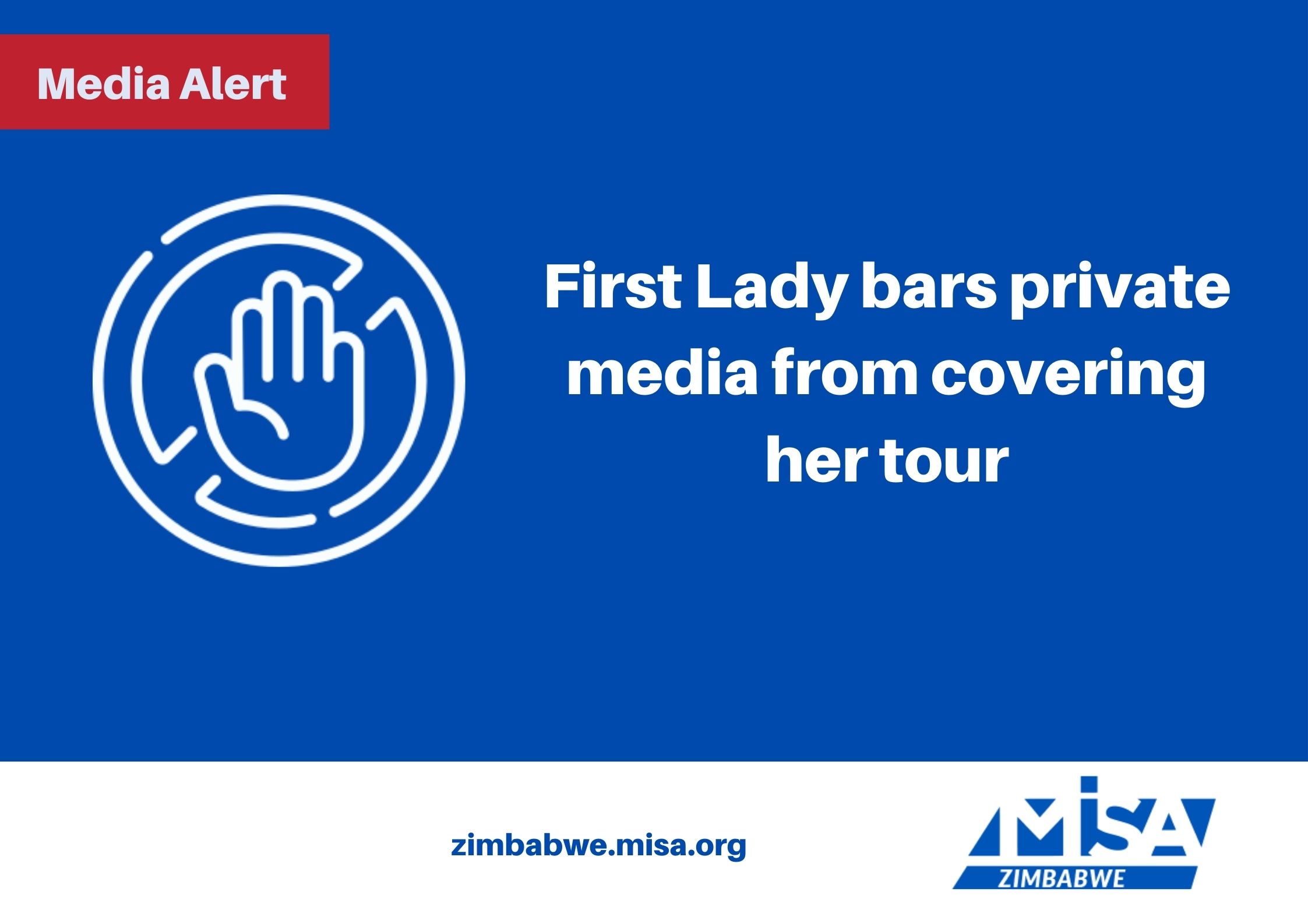 First Lady bars private media from covering her tour
