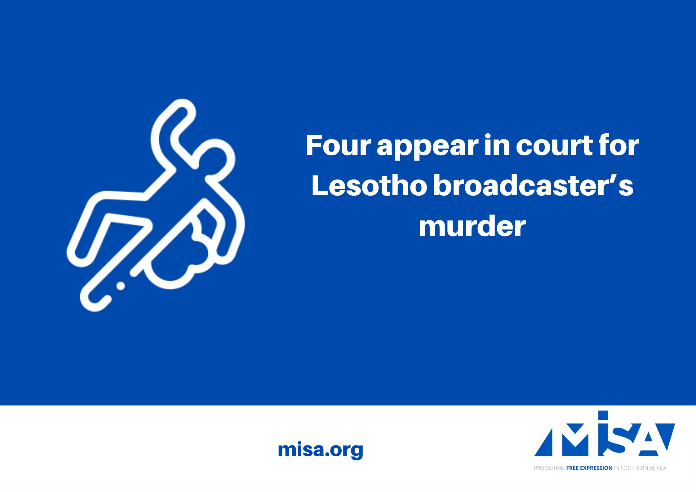 Four appear in court for Lesotho broadcaster’s murder