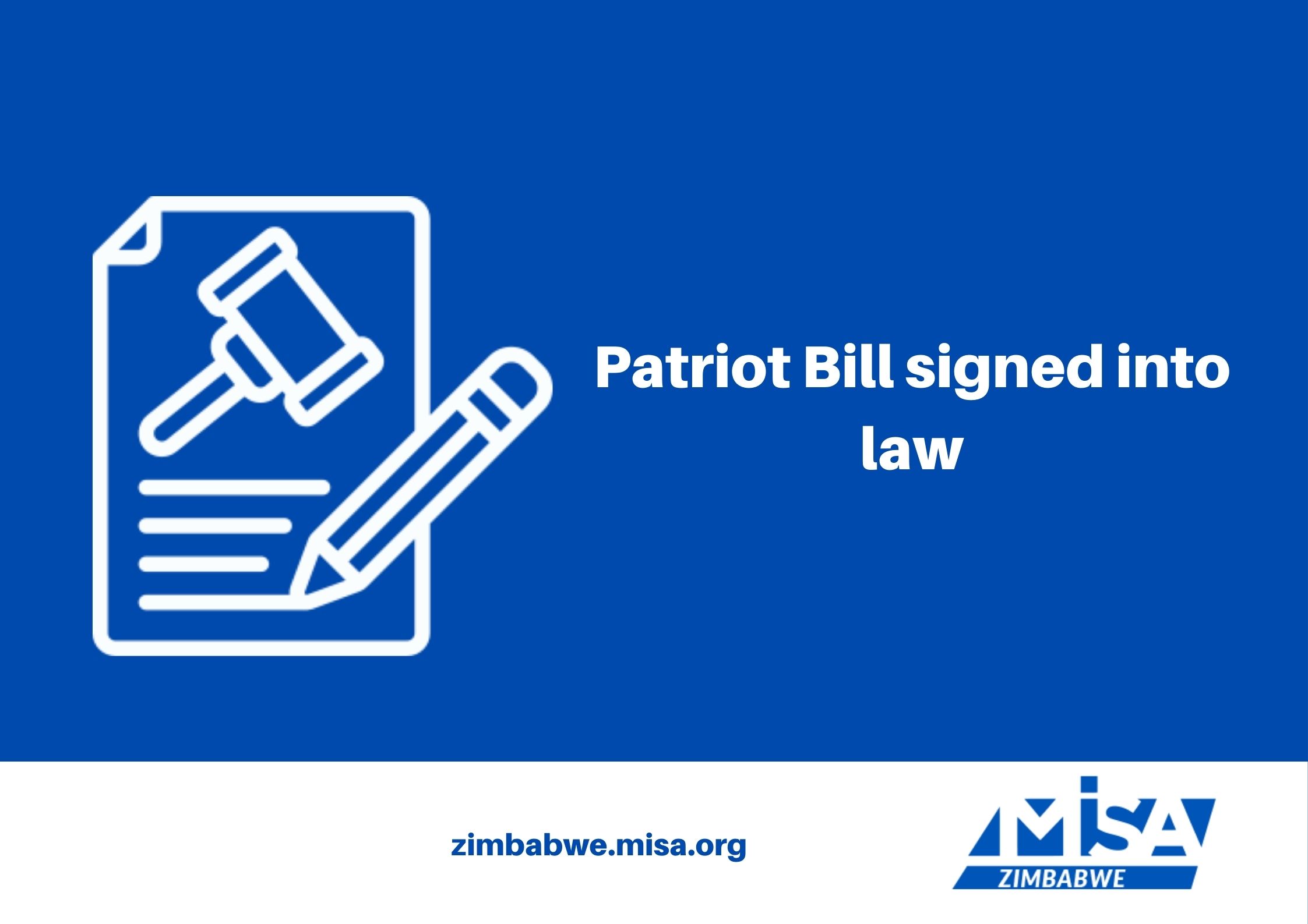 Patriot Bill signed into law