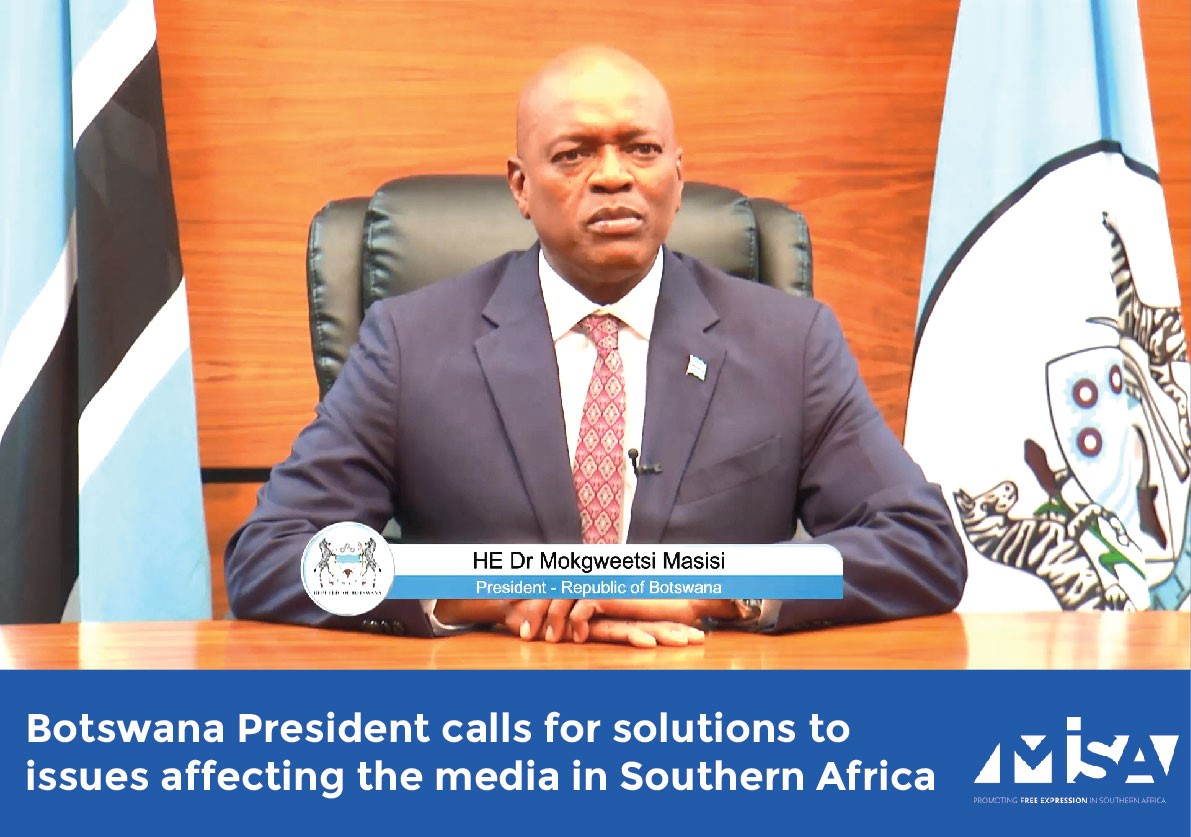 Botswana President calls for solutions to issues affecting the media in Southern Africa