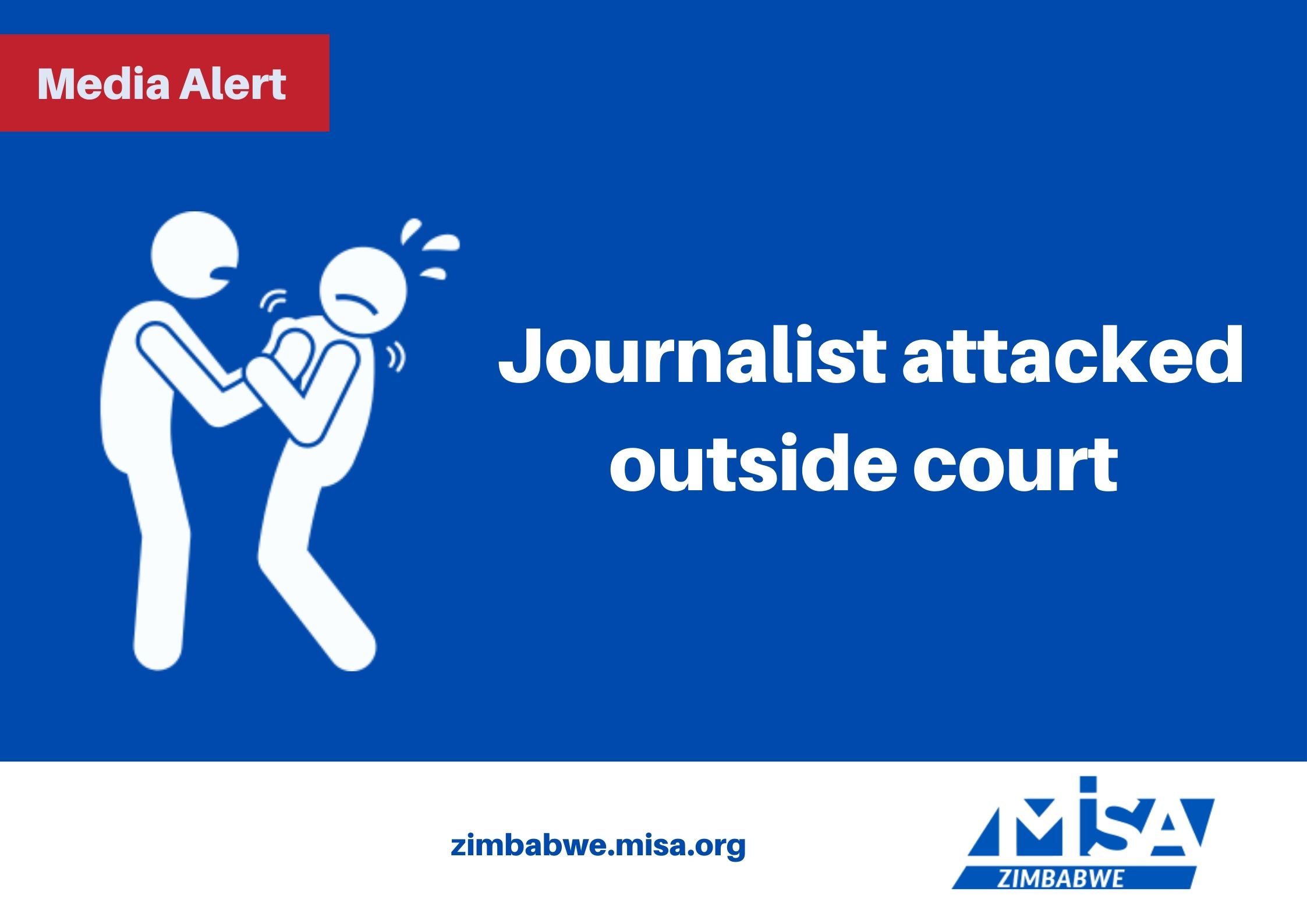 Journalist attacked outside court