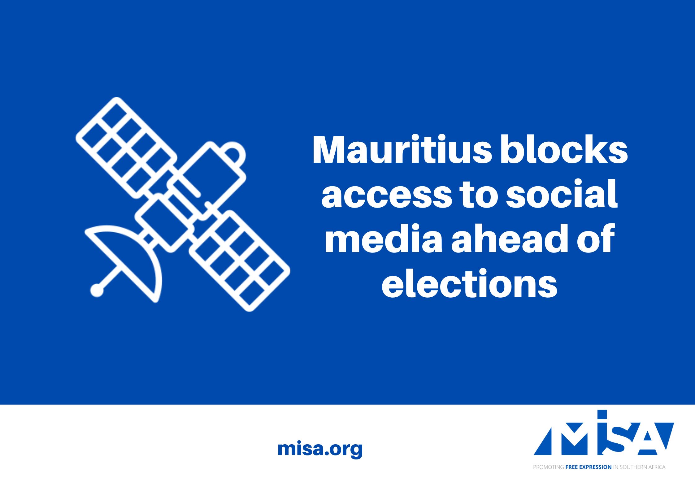 Mauritius blocks access to social media ahead of elections