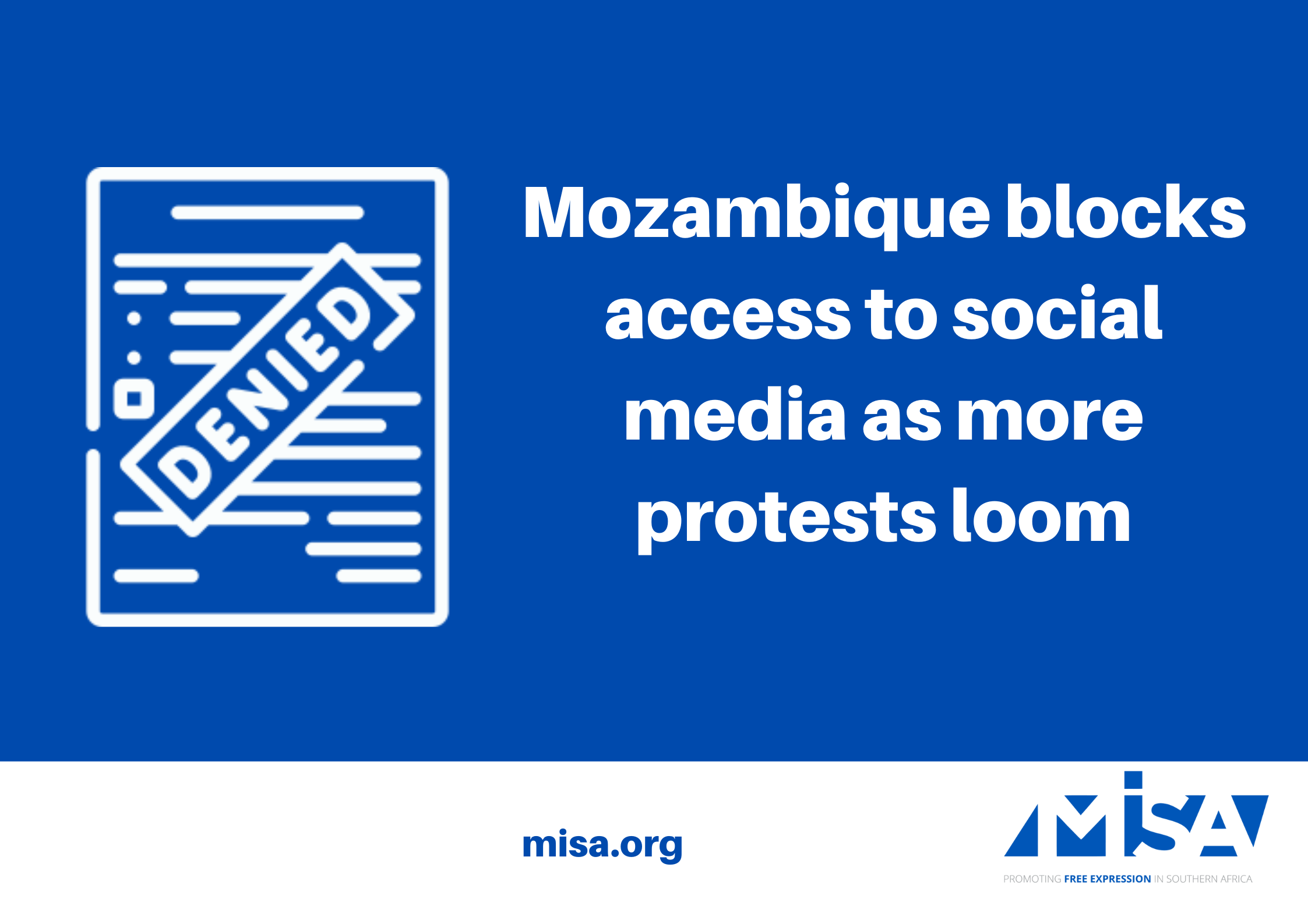 Mozambique blocks access to social media as more protests loom