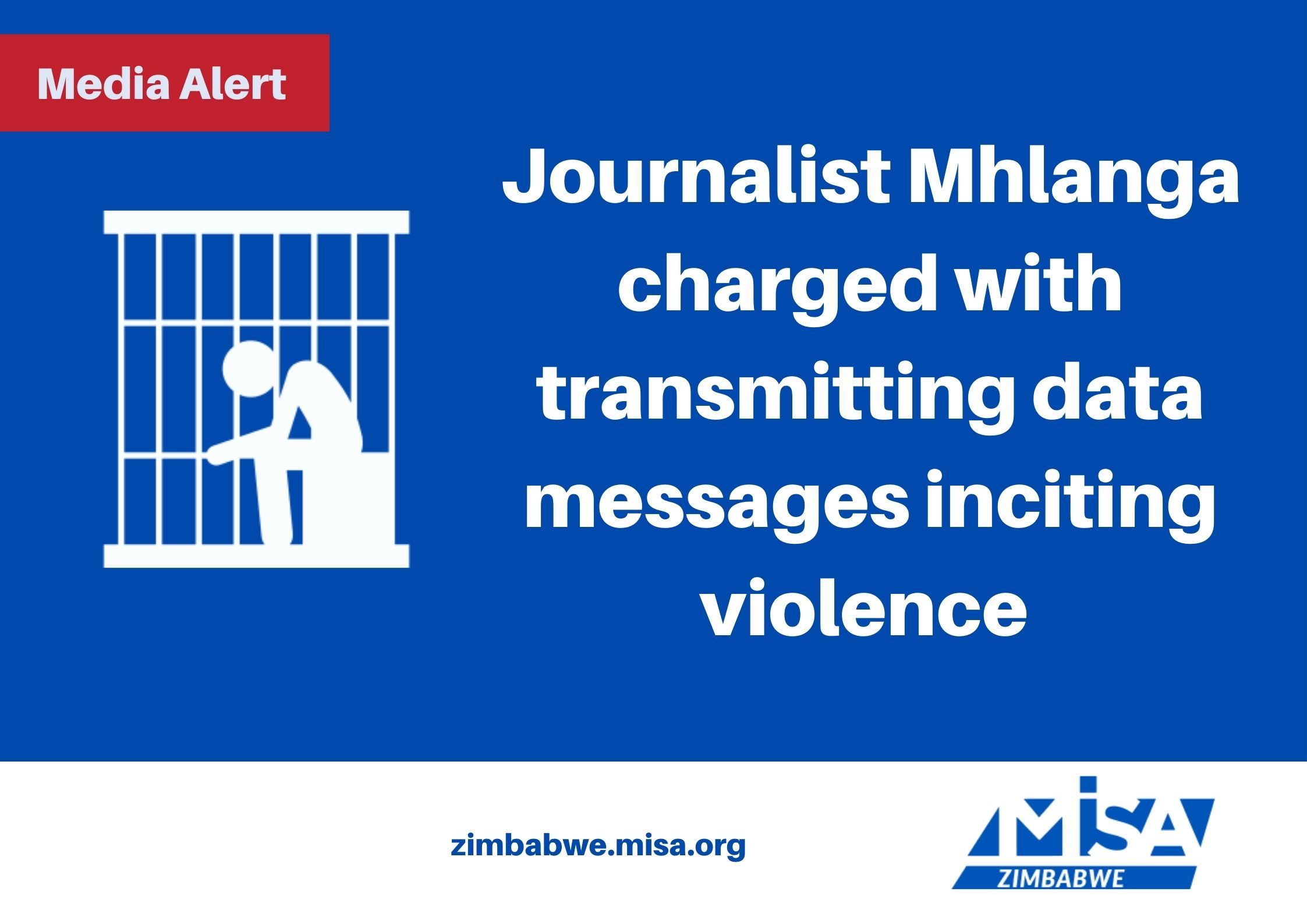 Journalist Mhlanga charged with transmitting data messages inciting violence