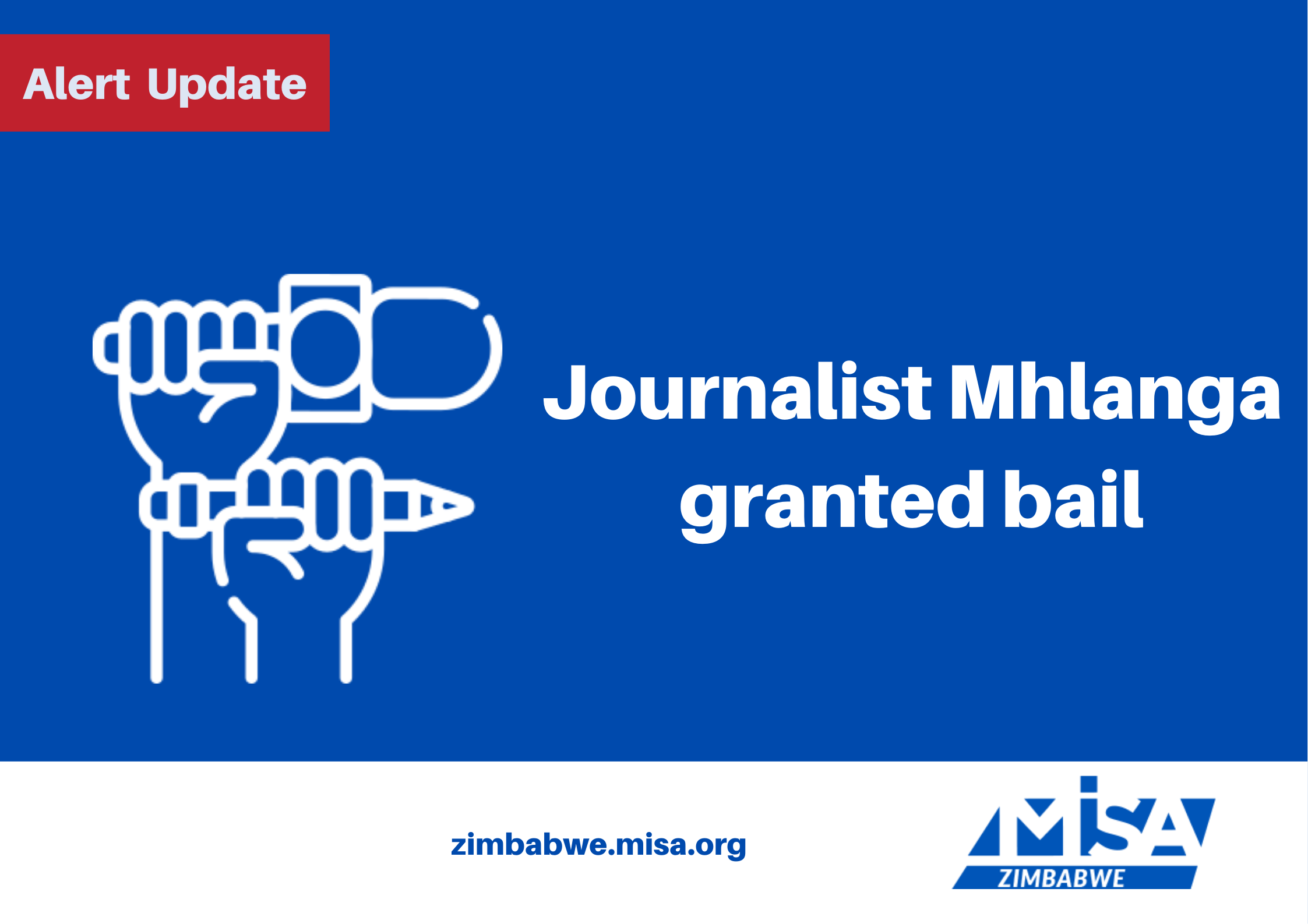 Journalist Mhlanga granted bail