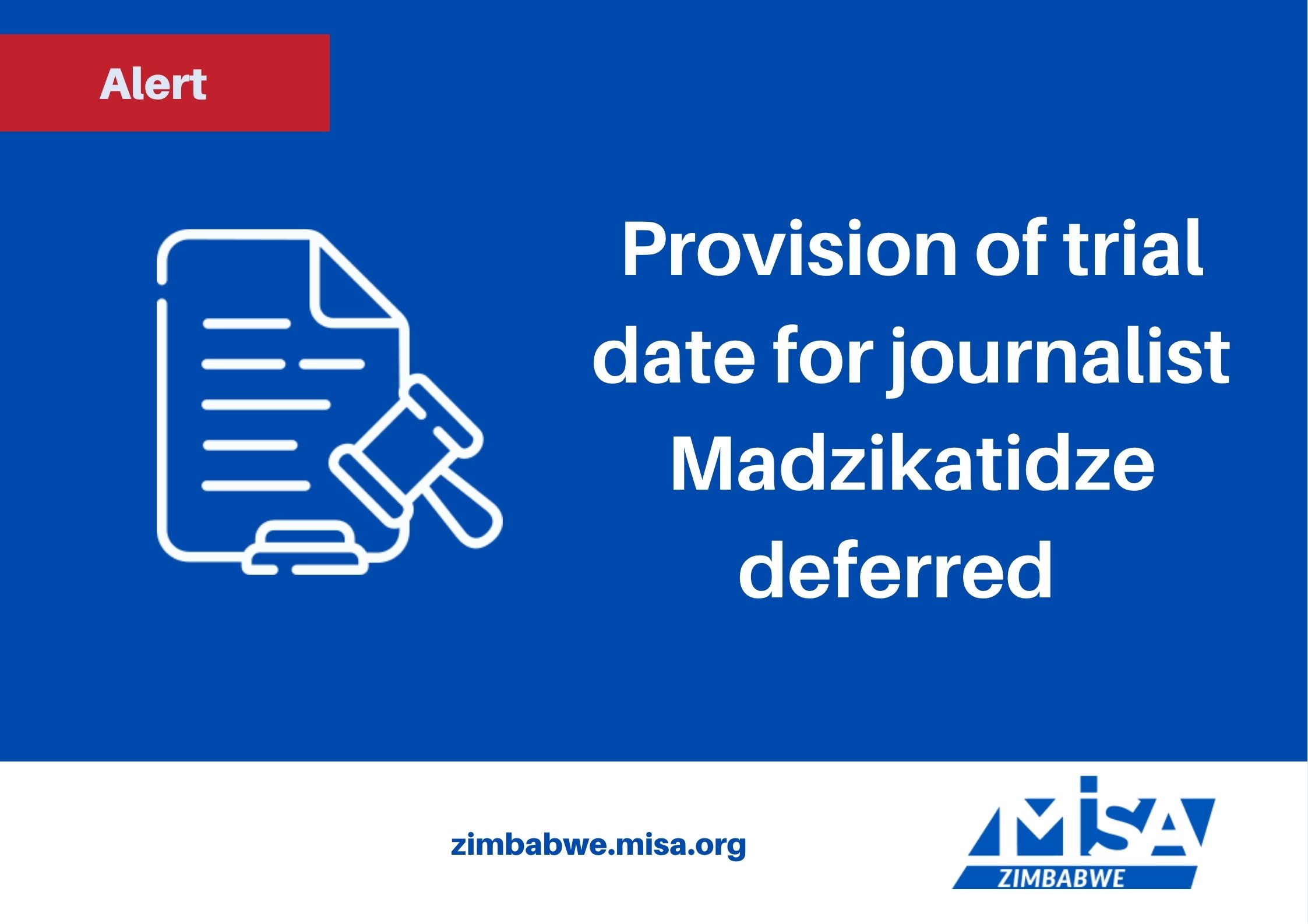 Provision of trial date for journalist Madzikatidze deferred 