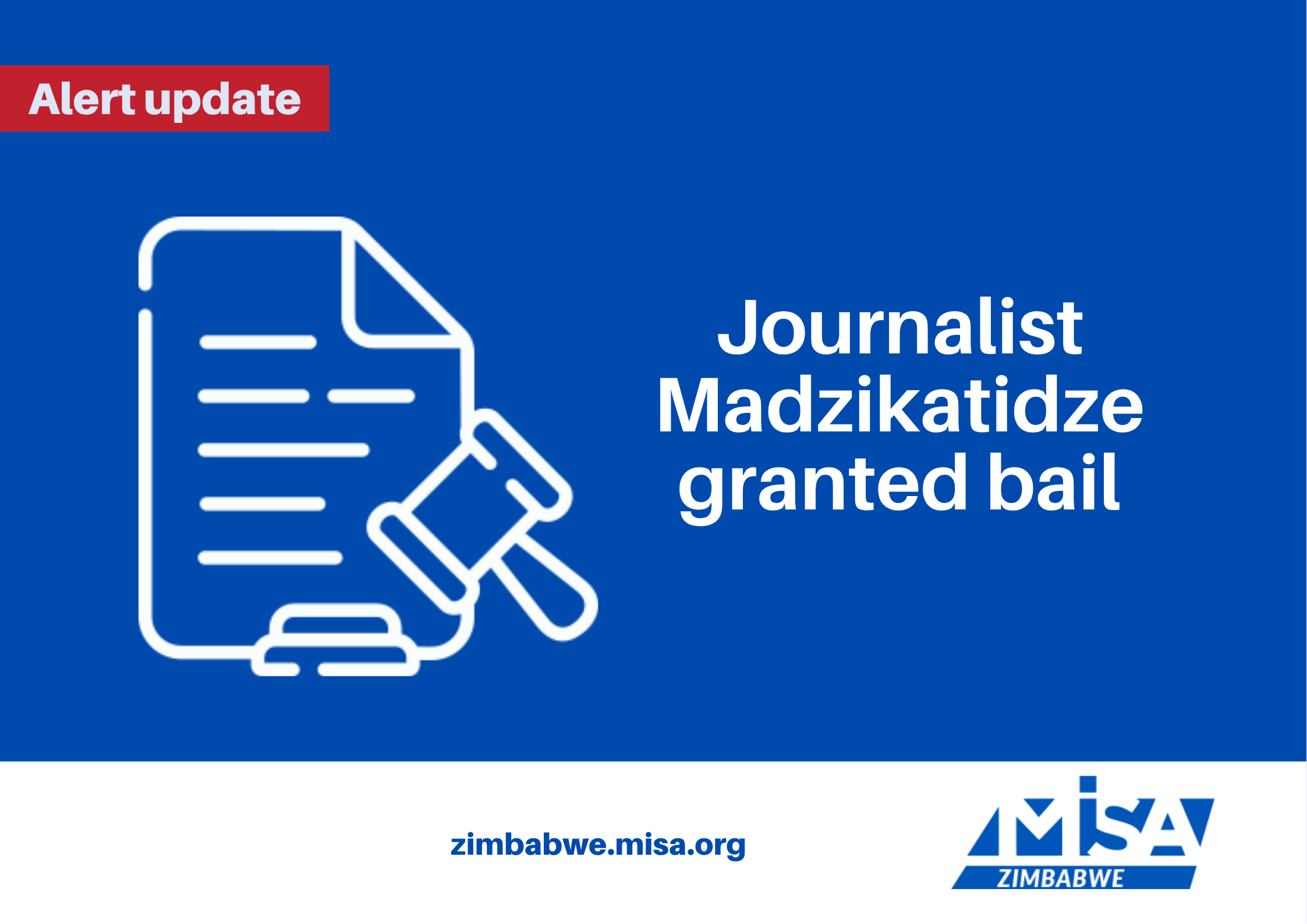 Journalist Madzikatidze granted bail