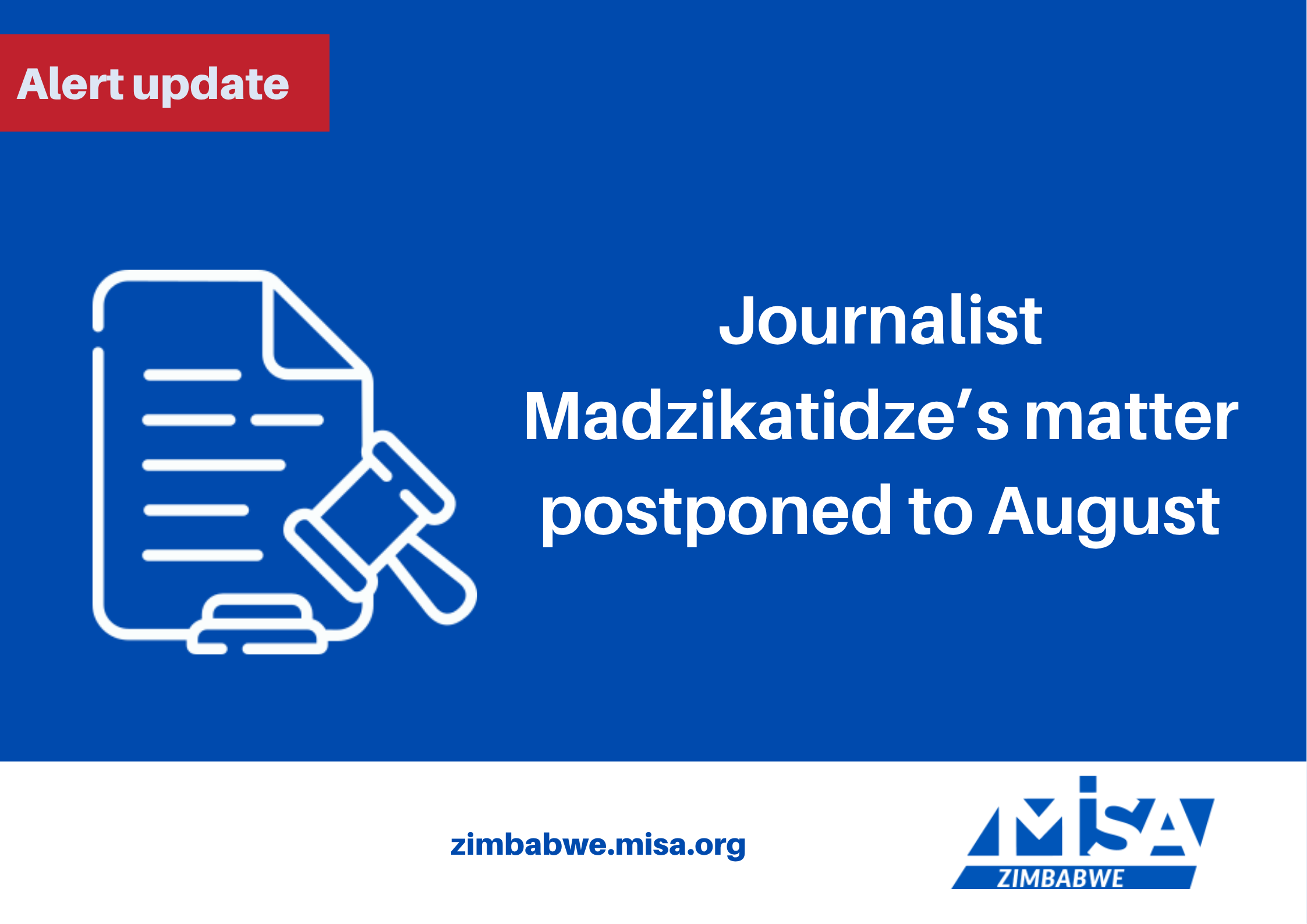 Journalist Madzikatidze’s matter postponed to August